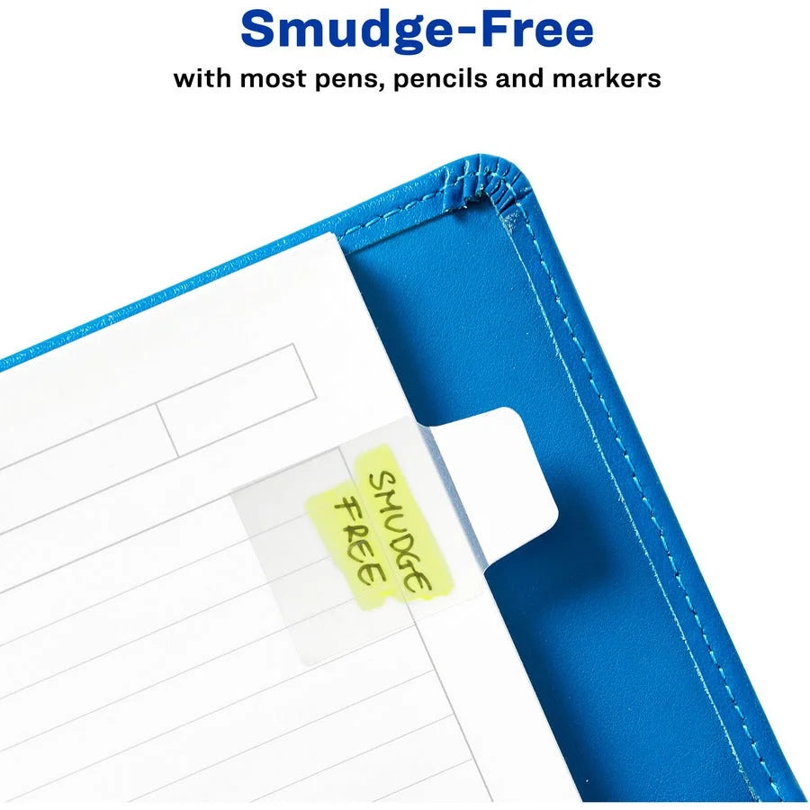 Avery® Ultra Tabs Mini - Clear Film White Paper - 40 Pack - Index Accessories & Page Markers