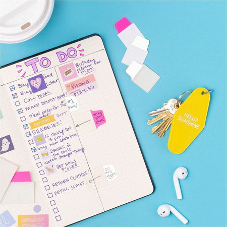 Avery® Ultra Tabs Repositionable Mini - 40 Tab(s) - 10 Tab(s)/Set - Clear Film White Paper - Pack - Index Accessories &