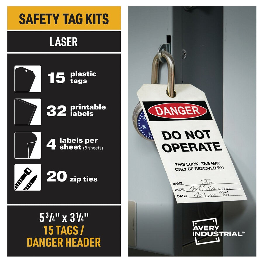 Avery&reg; UltraDuty Hazard Warning Tag Kit - Alternate-Image1