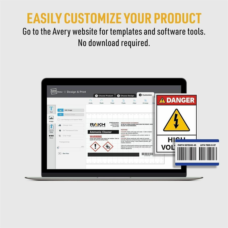 Avery&reg; UltraDuty Plastic Tags, 5.5" x 2.83" , White(62400) - Alternate-Image2