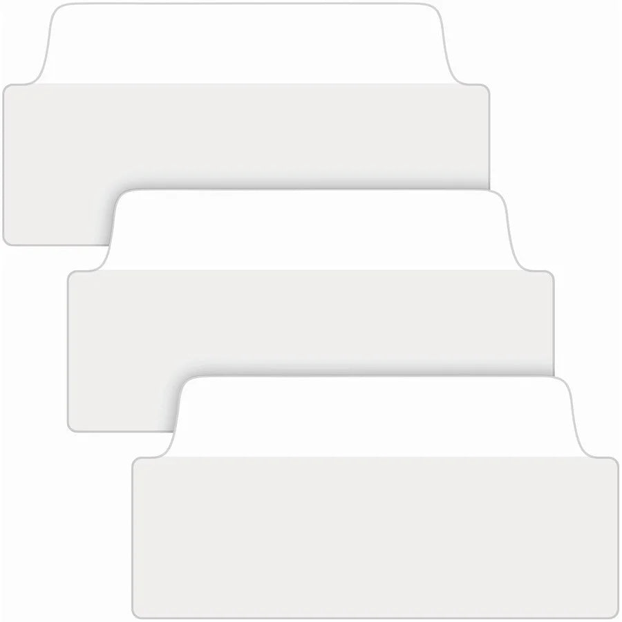 Avery® UltraTabs Filing Tabs: Clear Film White Paper - 24 Tabs - Index Accessories & Page Markers