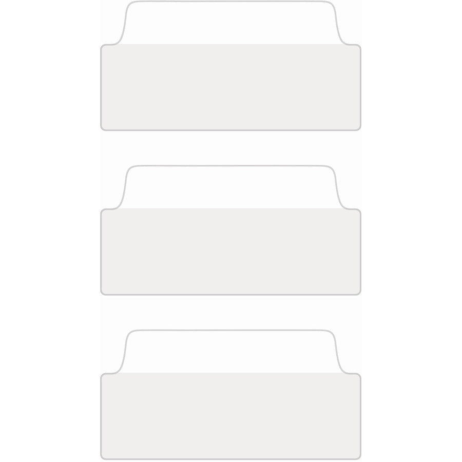 Avery® UltraTabs Filing Tabs: Clear Film White Paper - 24 Tabs - Index Accessories & Page Markers