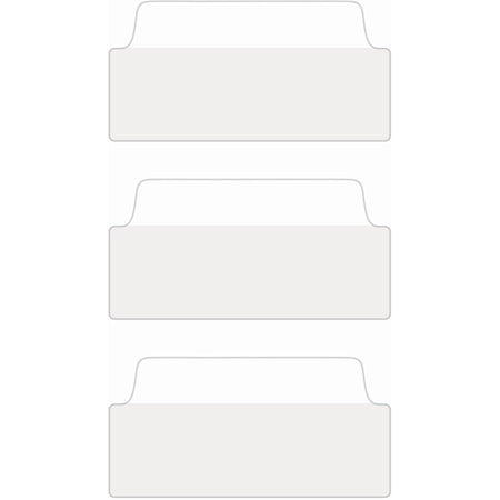 Avery® UltraTabs Filing Tabs: Clear Film White Paper - 24 Tabs - Index Accessories & Page Markers