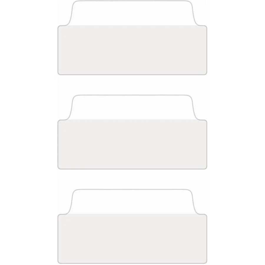 Avery® UltraTabs Filing Tabs: Clear Film White Paper - 24 Tabs - Index Accessories & Page Markers