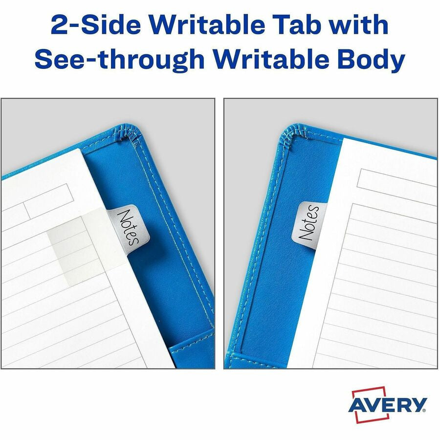 Avery® UltraTabs Metallic Color 2-sided Mini Tabs - 40 Tab(s) - 1.50’’ Tab Height x 1’’ Width - Index Accessories &