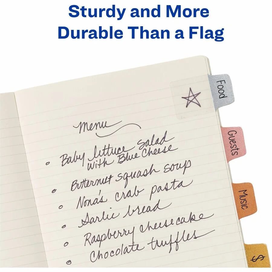 Avery® UltraTabs Metallic Color Mini Tabs - Organize with Style - Index Accessories & Page Markers