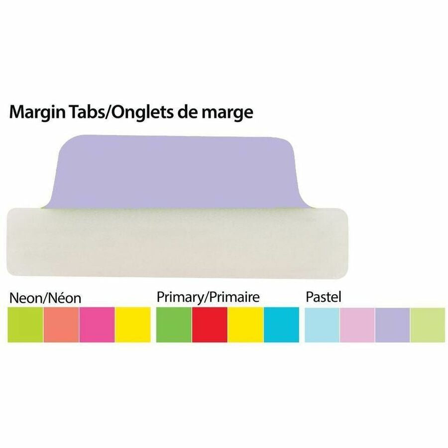 Avery® UltraTabs Repositionable Margin Tabs - 48 Tab(s) - 1’’ Tab Height x 2.50’’ Width - Index Accessories & Page