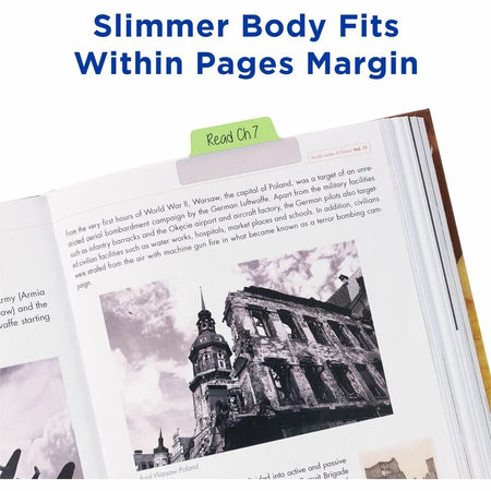 Avery® UltraTabs Repositionable Margin Tabs - Organize with Clear Film & Pastel Colors - Index Accessories Page Markers