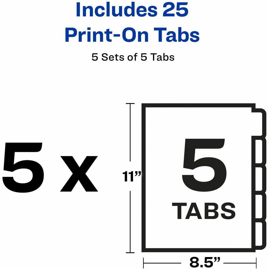 Avery® Unpunched Print-On Dividers - Alternate-Image3