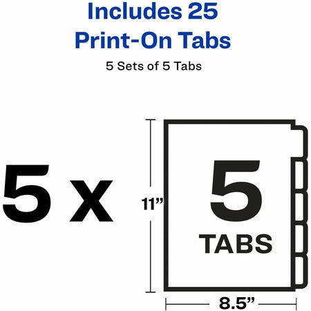 Avery® Unpunched Print-On Dividers - Alternate-Image3