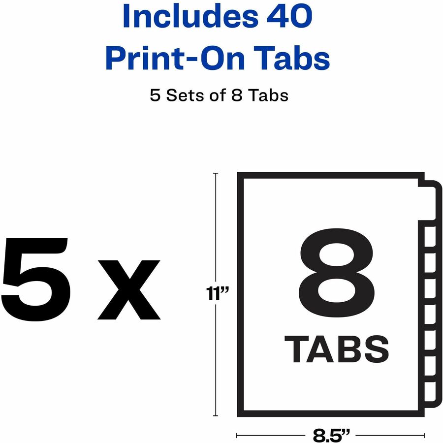 Avery® Unpunched Print-On Dividers - Alternate-Image4