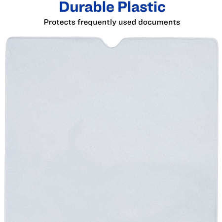 Avery® Vinyl File Pocket - 4’’ x 6’’ - 30 Sheets Capacity - 1 Pocket(s) - Transparent - 0% Recycled - 10 / Pack