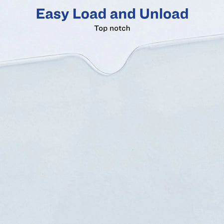 Avery® Vinyl File Pocket: 4’’ x 6’’ 30 Sheets Capacity Transparent - Pack of 10 - Filing Jackets & Pockets