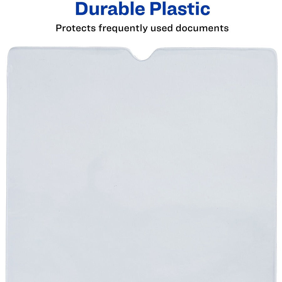 Avery® Vinyl File Pocket - 4’’ x 6’’ - 30 Sheets Capacity - 1 Pocket(s) - Transparent - 0% Recycled - 10 / Pack