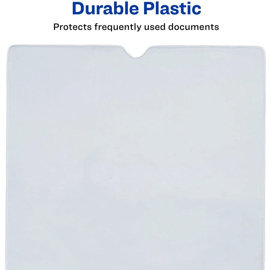 Avery® Vinyl File Pocket: 4’’ x 6’’ 30 Sheets Capacity Transparent - Pack of 10 - Filing Jackets & Pockets