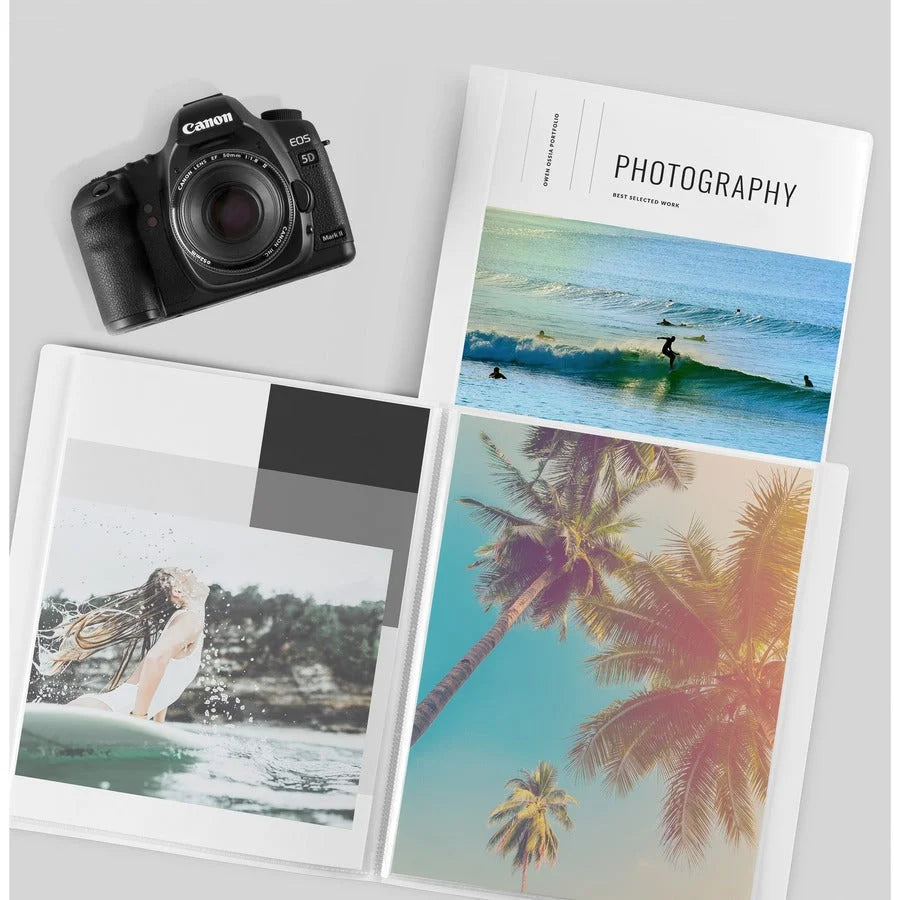 Avery® White Presentation Book: Durable Polypropylene 24-Sheet Capacity - View Binders