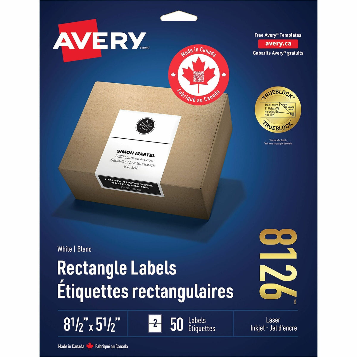 Avery® White Rectangle Labels - 2000