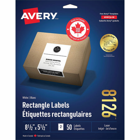 Avery® White Rectangle Labels - 2000