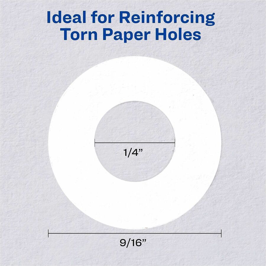 Avery&reg; White Self-Adhesive Reinforcement Labels - Alternate-Image3
