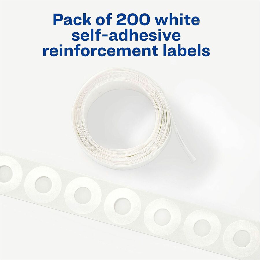 Avery&reg; White Self-Adhesive Reinforcement Labels - Alternate-Image2