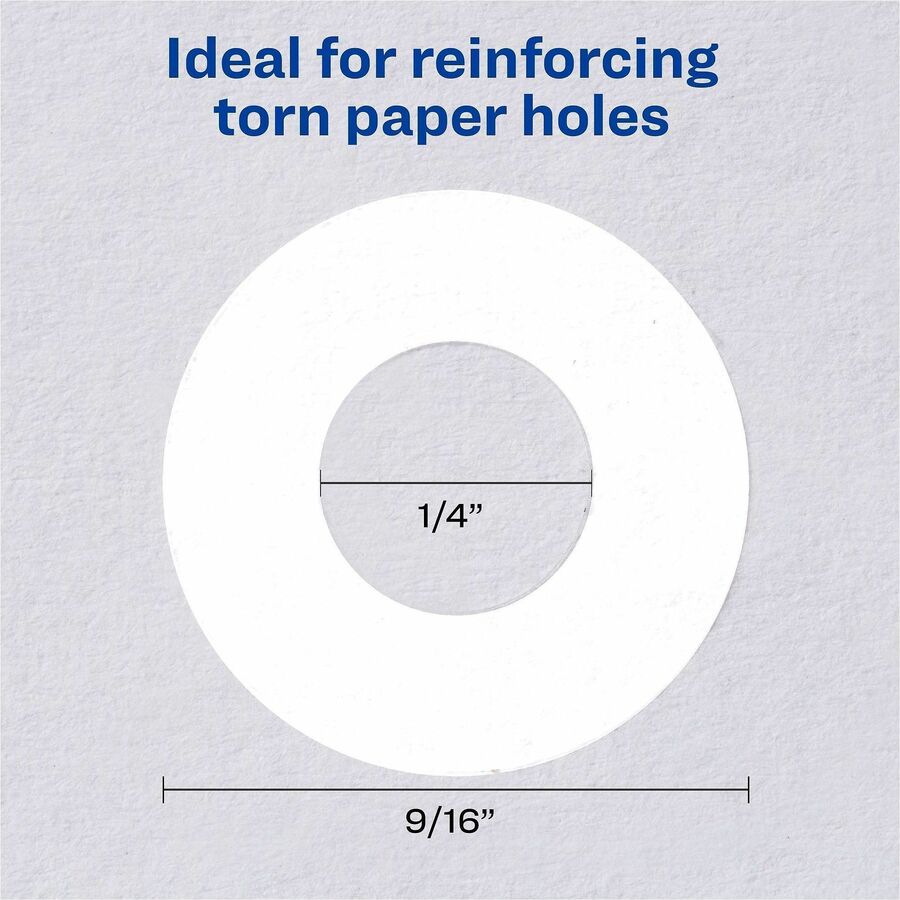 Avery&reg; White Self-Adhesive Reinforcement Labels - Alternate-Image3