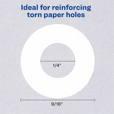 Avery&reg; White Self-Adhesive Reinforcement Labels - Alternate-Image3