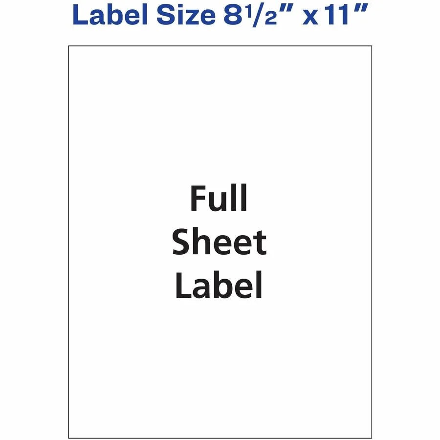 Avery® White Shipping Labels: Customizable Matte Inkjet Labels 20-Pack - Address