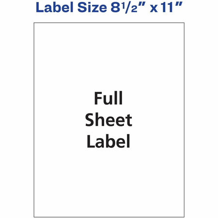 Avery® White Shipping Labels: Customizable Matte Inkjet Labels 20-Pack - Address