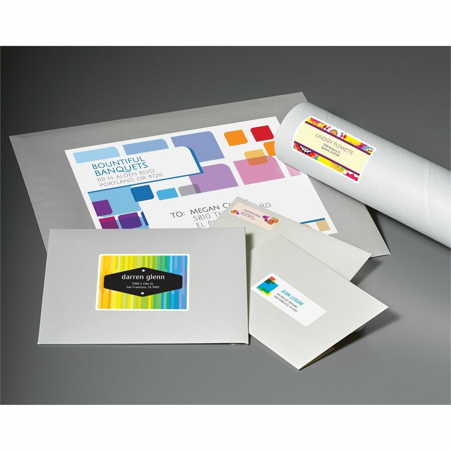 Avery® White Shipping Labels, Sure Feed®, 2" x 4" , 200 Labels (8253) - Alternate-Image5