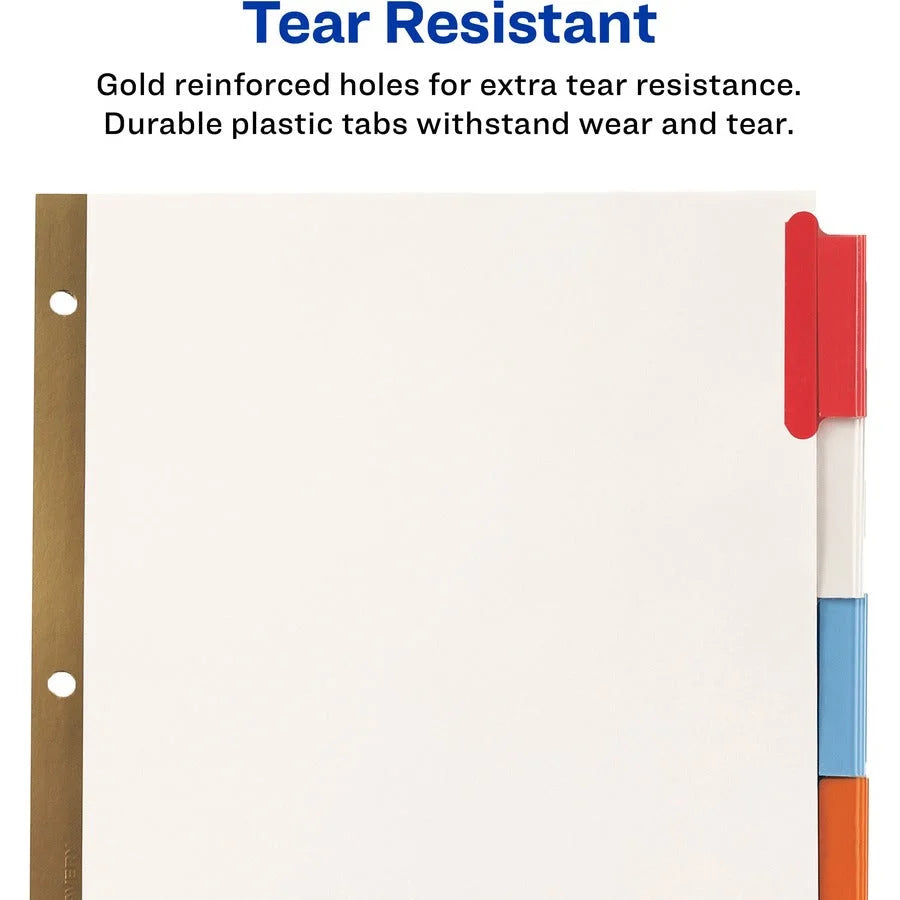 Avery® Worksaver Big Insertable Tab Index Dividers - Organize Your Documents Efficiently - Divider