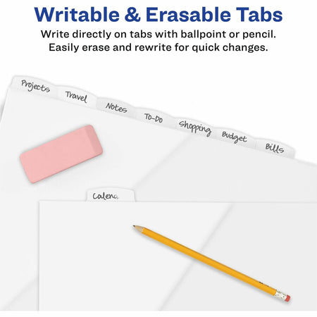 Avery® Write & Erase Pocket Plastic Dividers - Alternate-Image3