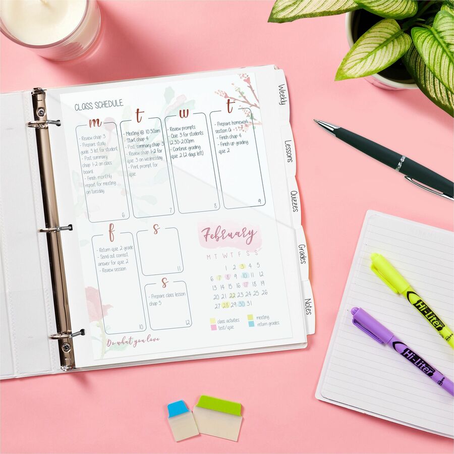 Avery® Write & Erase Pocket Plastic Dividers - Alternate-Image6
