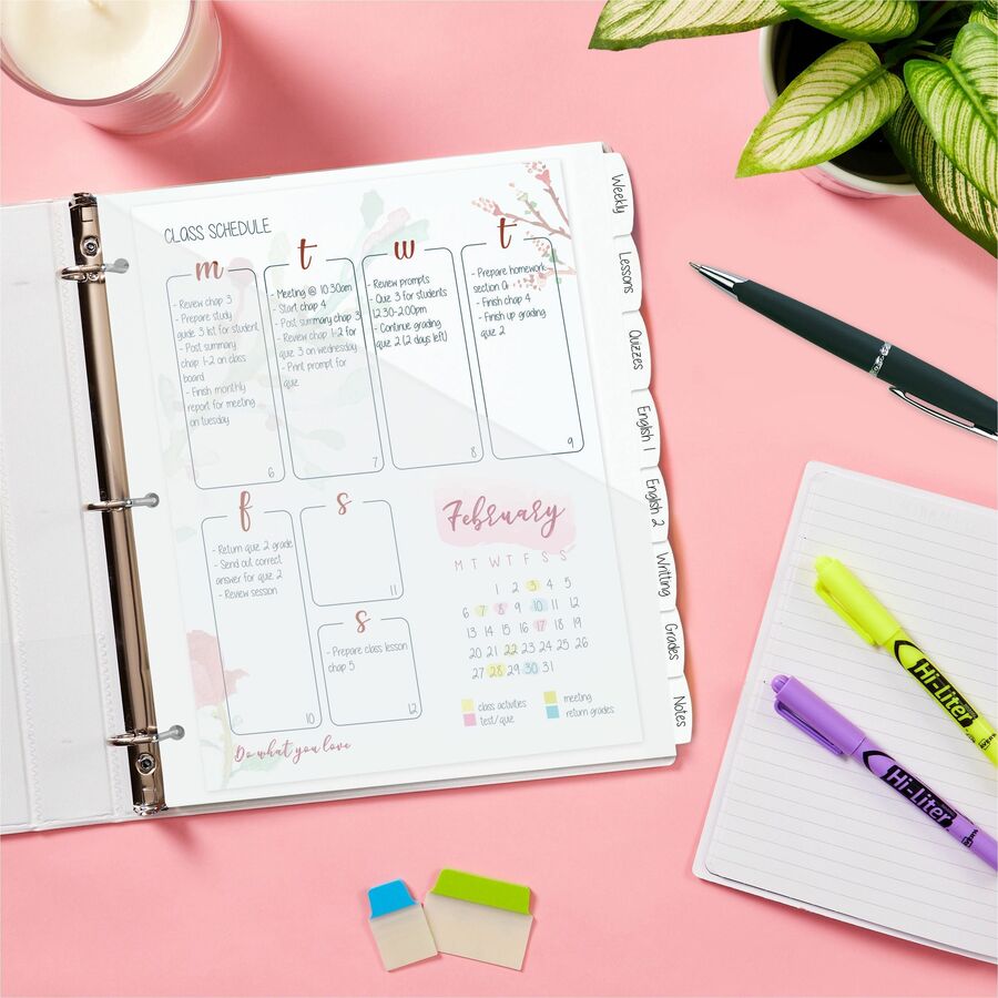 Avery® Write & Erase Pocket Plastic Dividers - Alternate-Image6