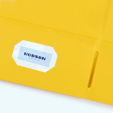 Avery® Yellow Letter Pocket Folders - 40 Sheets Capacity - 25/Box