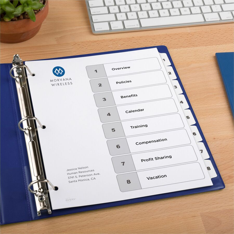 Avery Dividers, 8 Tabs, Ready Index (3 Sets of 11076) - Alternate-Image5