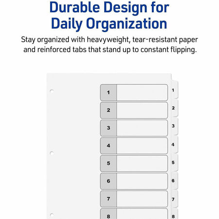 Avery Dividers, 8 Tabs, Ready Index (3 Sets of 11076) - Alternate-Image4