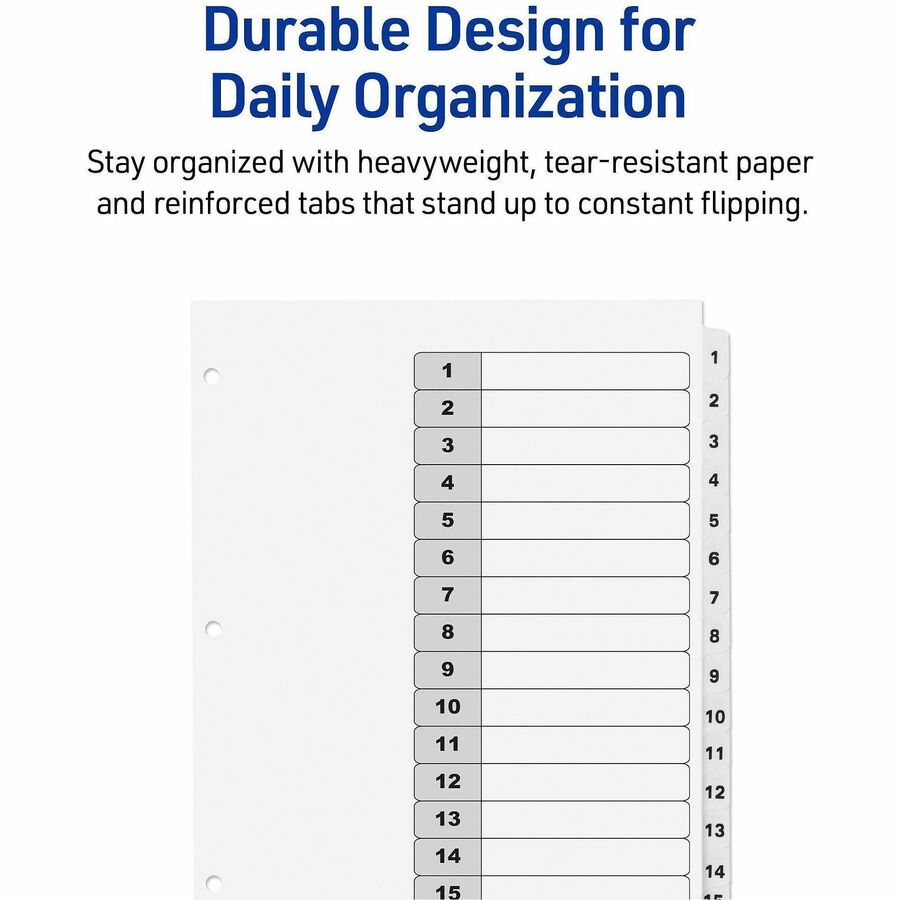 Avery Dividers, 15 Tabs, Ready Index (3 Sets of 11079) - Alternate-Image4