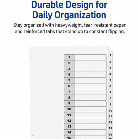 Avery Dividers, 15 Tabs, Ready Index (3 Sets of 11079) - Alternate-Image4