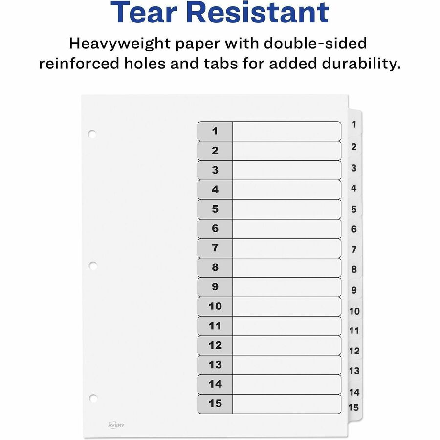 Avery Dividers, 15 Tabs, Ready Index (3 Sets of 11079) - Alternate-Image6