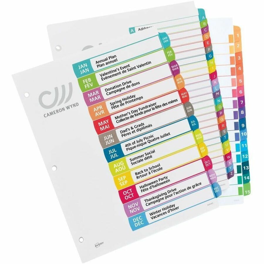 Avery Ready Index Customizable Table of Contents Dividers - Alternate-Image8