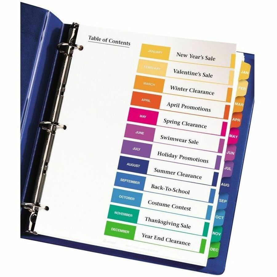 Avery Ready Index Table of Content Dividers - Alternate-Image1