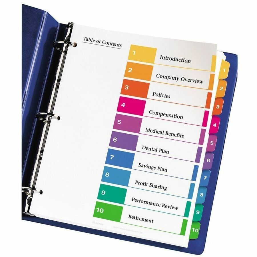 Avery Ready Index Table of Contents Dividers - Alternate-Image3