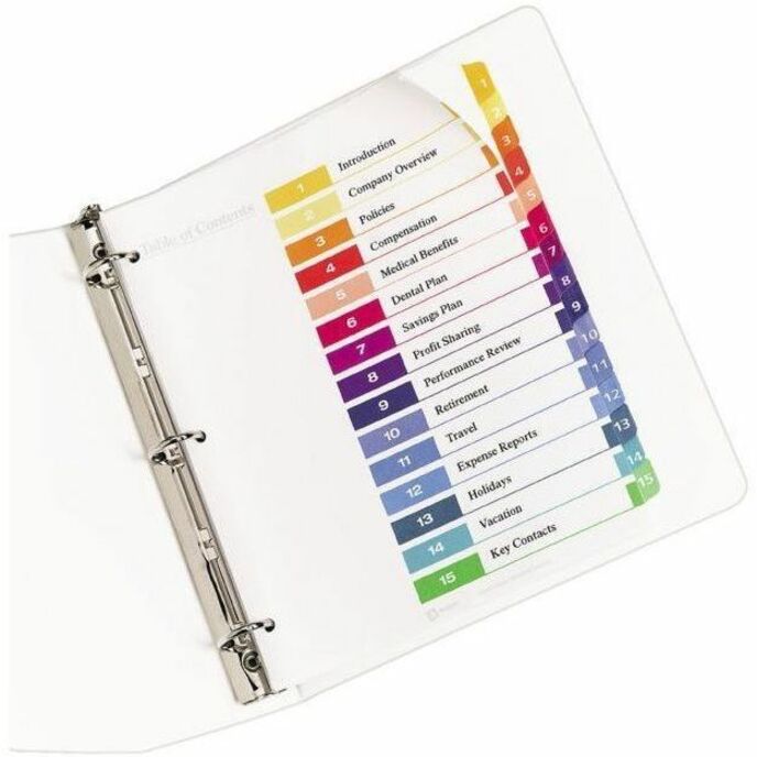 Avery Ready Index Table of Contents Dividers - Alternate-Image3