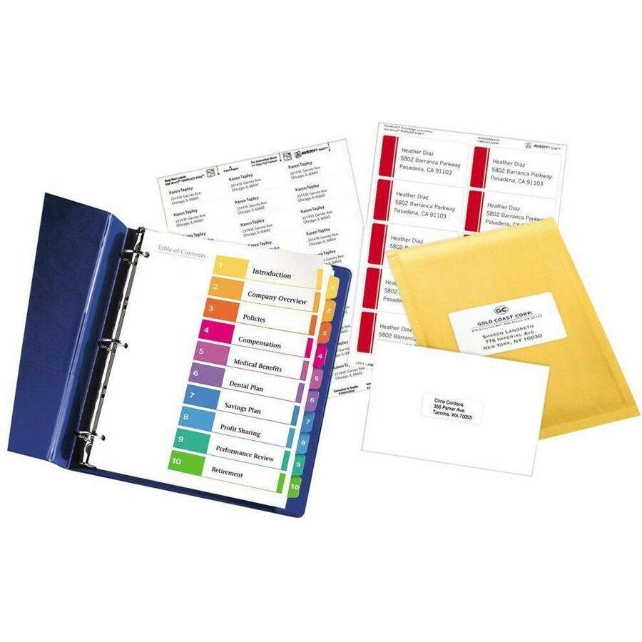 Avery Ready Index Table of Contents Dividers - Alternate-Image2