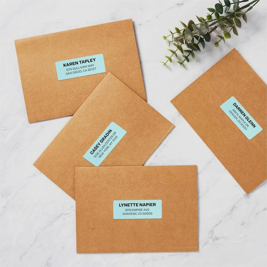 Avery Shipping Labels: Pastel Blue Rectangle Laser Matte - 750 Labels - Address