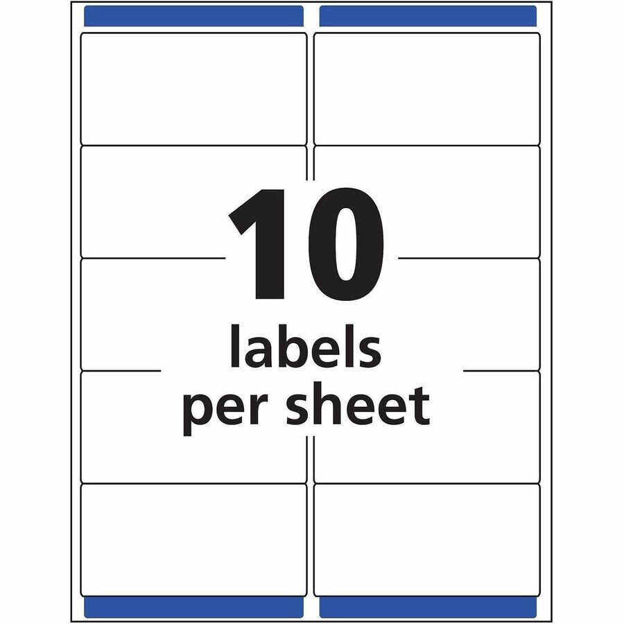 Avery Shipping Labels, Sure Feed, 2" x 4" , 100 Clear Labels (18663) - Alternate-Image4