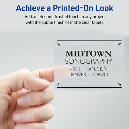 Avery Shipping Labels, Sure Feed, 2" x 4" , 100 Clear Labels (18663) - Alternate-Image3