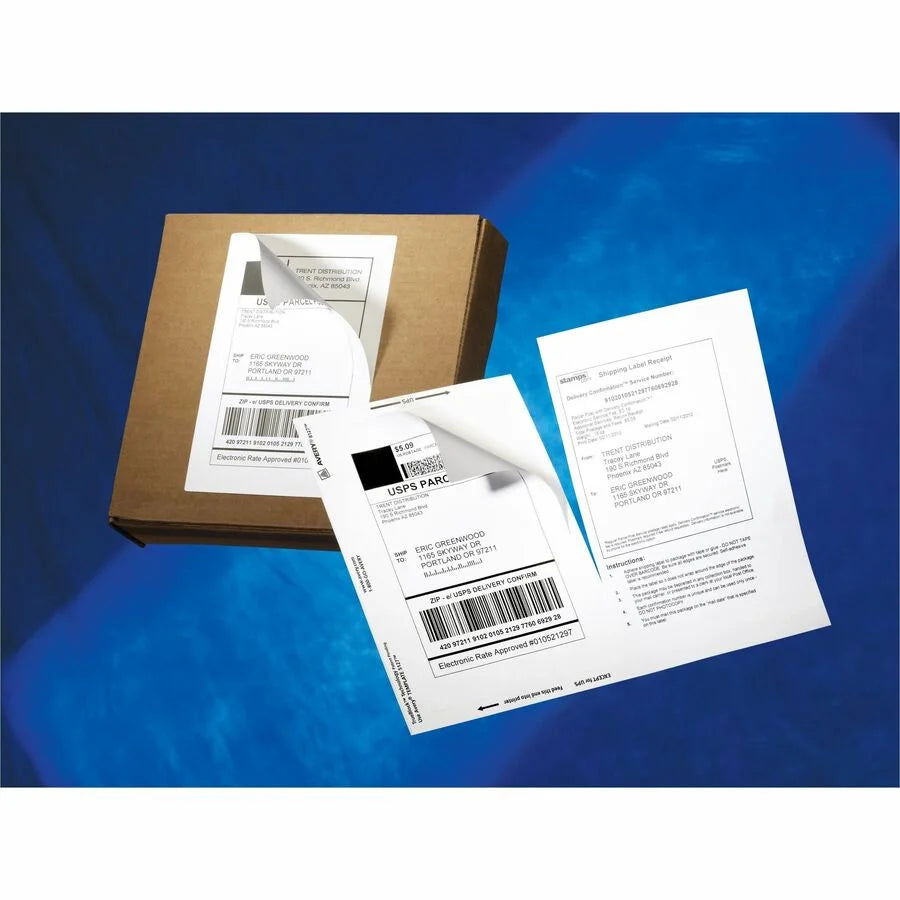 Avery Shipping Labels with Receipt: 5-1/16’’ x 7-5/8’’ 50 - Address