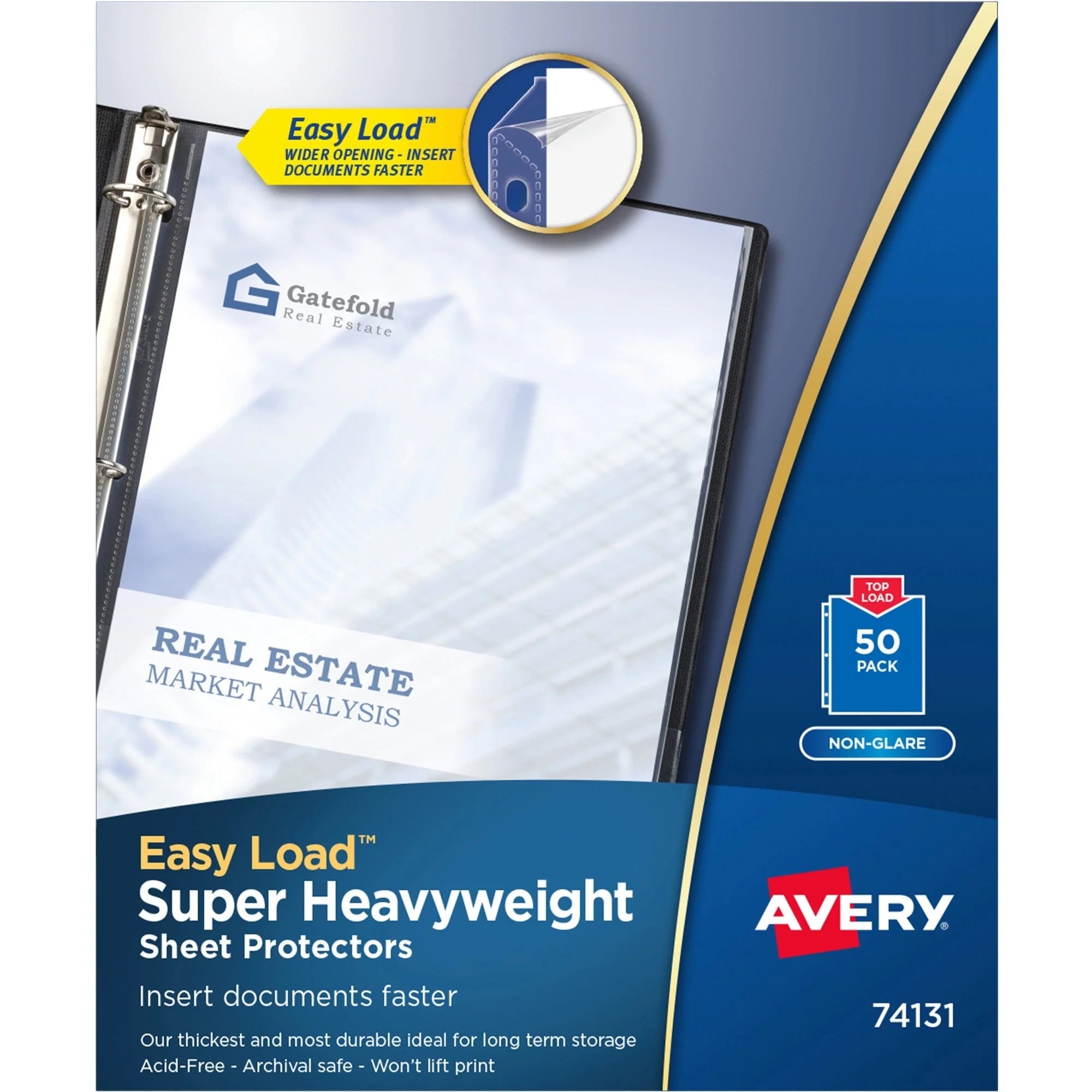 Avery Super-Heavyweight Sheet Protectors: Top Loading Clear 50/Box - Protectors