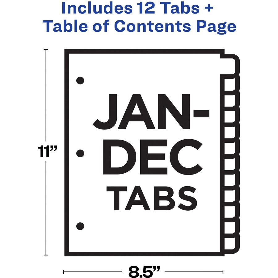 Avery® Table 'N Tab Monthly Divider Set - Alternate-Image4